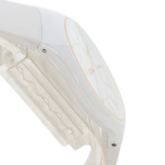 RADO Watches Quartz Ceramic, Rubber white True Thinline Unused white dial Women Used Authentic