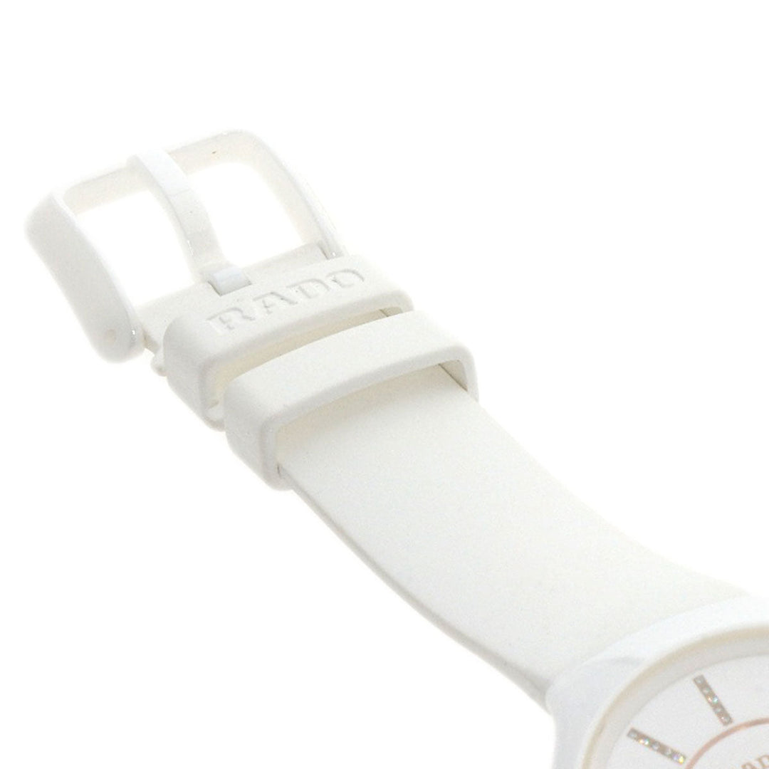 RADO Watches Quartz Ceramic, Rubber white True Thinline Unused white dial Women Used Authentic