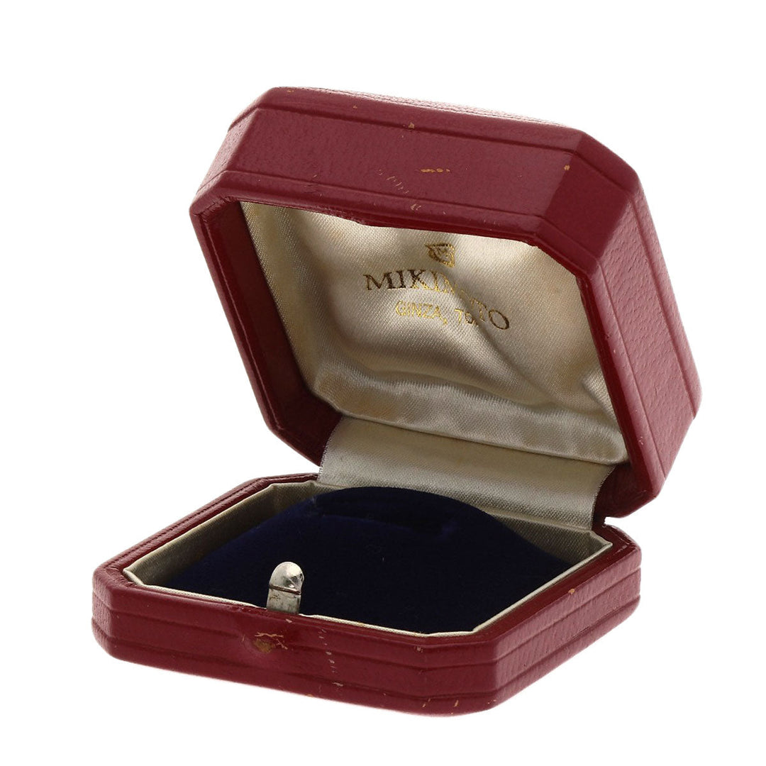 MIKIMOTO Ring PT950 Silver Pearl pearl diamond