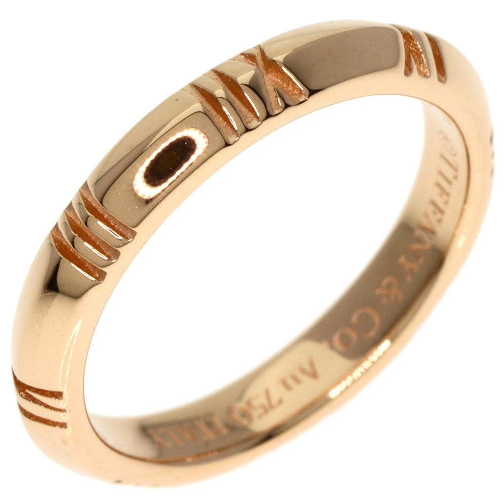 TIFFANY&Co. Ring 18K Pink Gold gold atlas x closed narrow Women Used Authentic