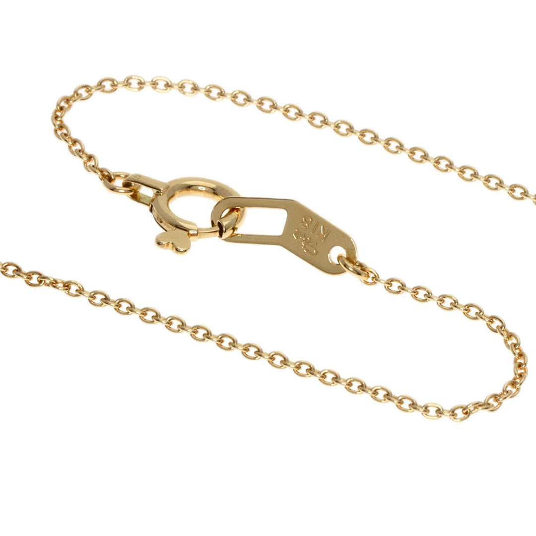 STAR JEWELRY Necklace 18K Yellow Gold gold Name Junko 2P Diamond Women Used Authentic