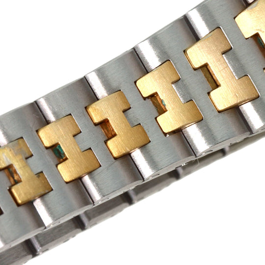 HERMES Watches Quartz Stainless Steel , SSxGP gold Serie Ivory dial Women Used Authentic
