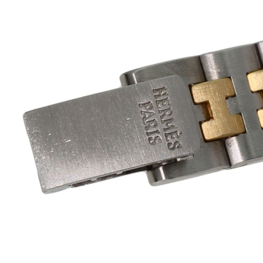 HERMES Watches Quartz Stainless Steel , SSxGP gold Serie Ivory dial Women Used Authentic