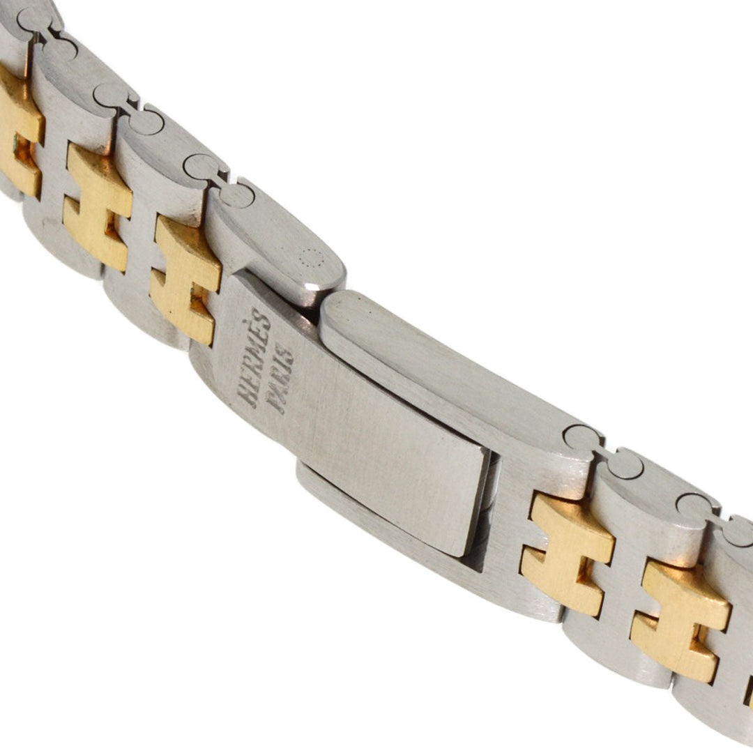 HERMES Watches Quartz Stainless Steel , SSxGP gold Serie Ivory dial Women Used Authentic
