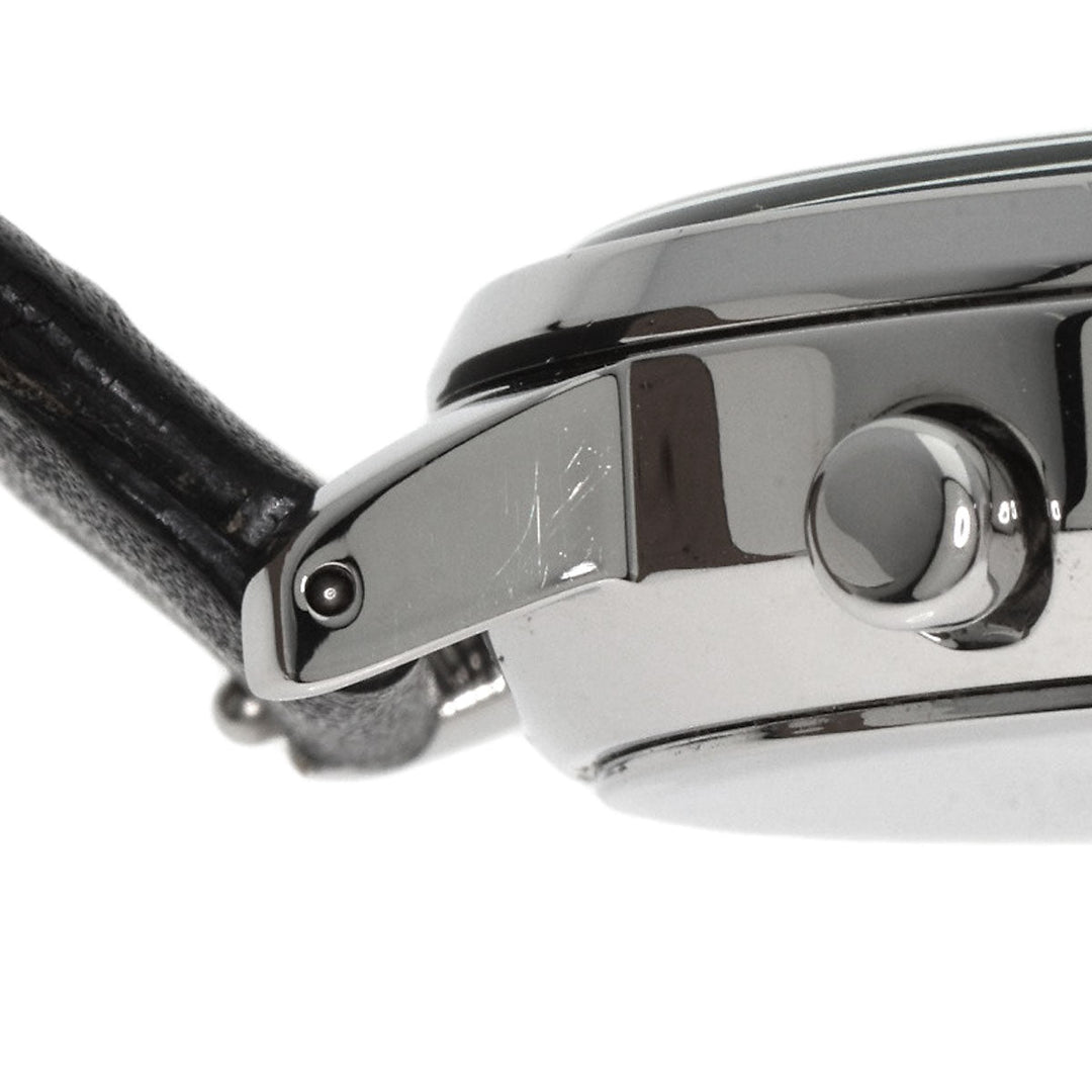 agnes b. Watches Quartz VD57-KR30 Stainless Steel, Leather black Round face black dial mens Used Authentic