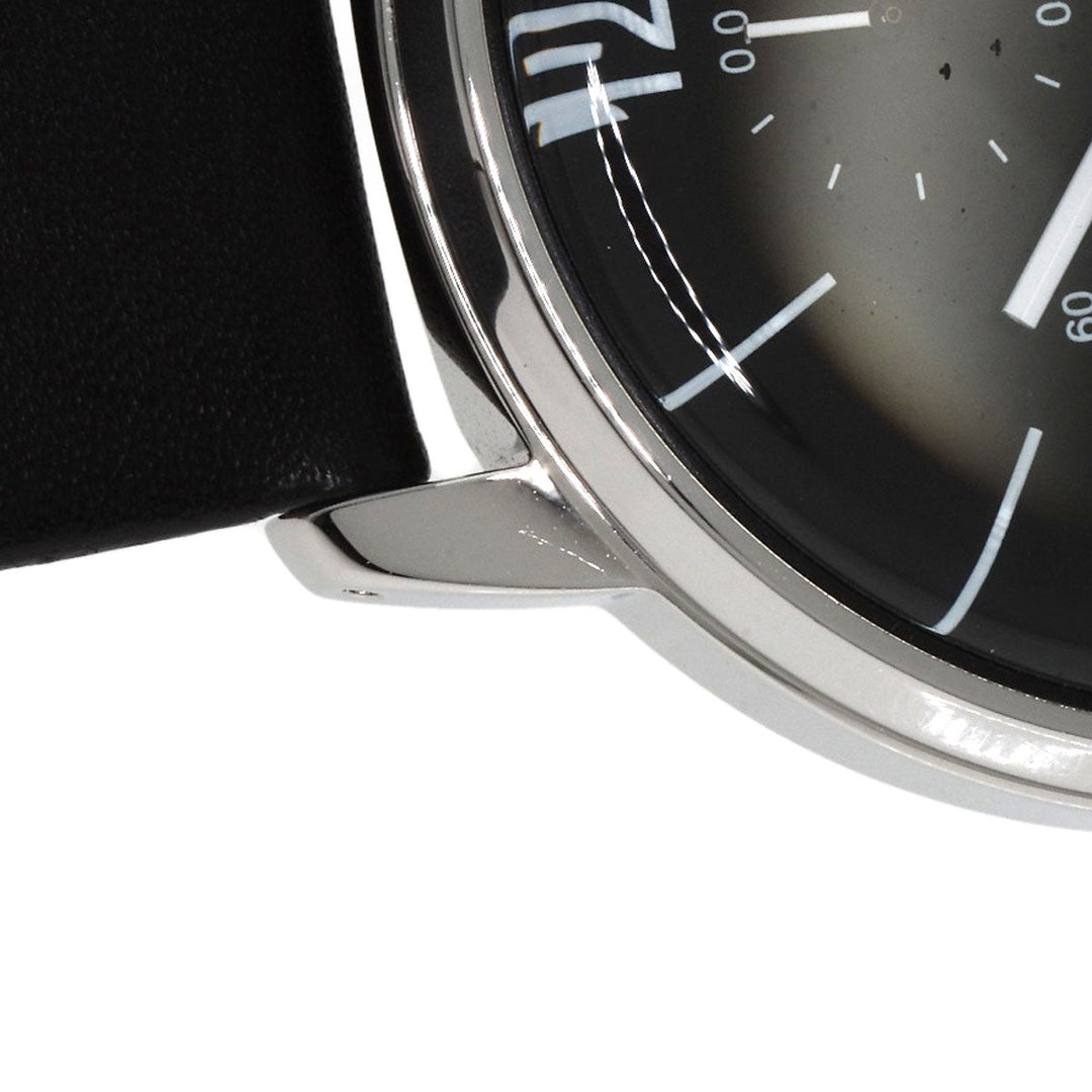agnes b. Watches Quartz VD57-KR30 Stainless Steel, Leather black Round face black dial mens Used Authentic