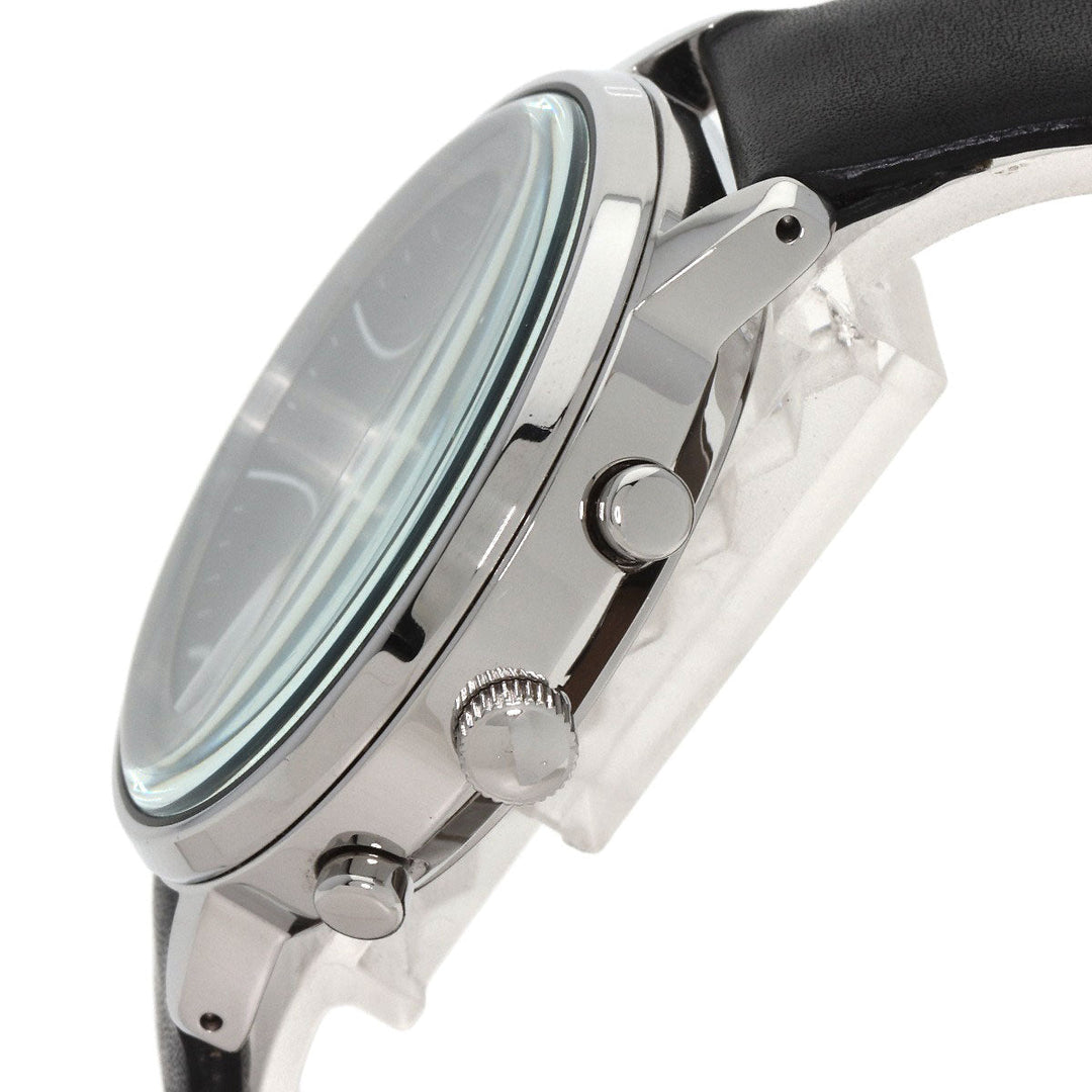 agnes b. Watches Quartz VD57-KR30 Stainless Steel, Leather black Round face black dial mens Used Authentic