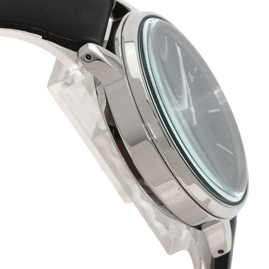 agnes b. Watches Quartz VD57-KR30 Stainless Steel, Leather black Round face black dial mens Used Authentic