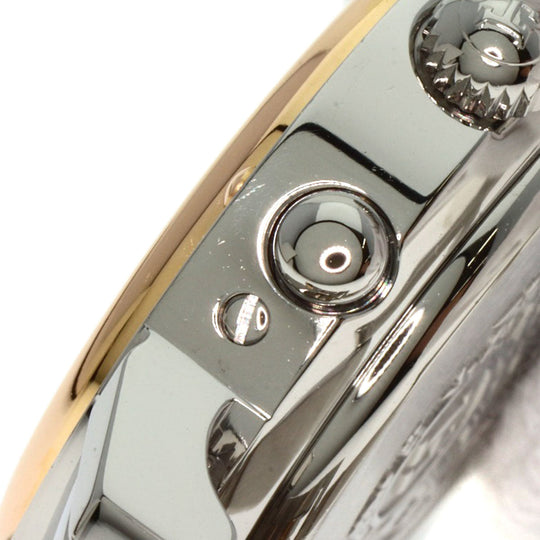 HERMES Watches Quartz CL1.321 Stainless Steel , SSxPGP gold Clipper Chronograph New Buckle Pink shell dial Women Used Authentic