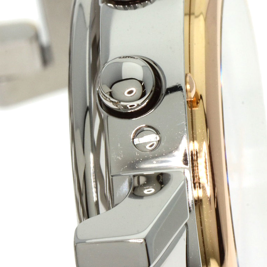 HERMES Watches Quartz CL1.321 Stainless Steel , SSxPGP gold Clipper Chronograph New Buckle Pink shell dial Women Used Authentic