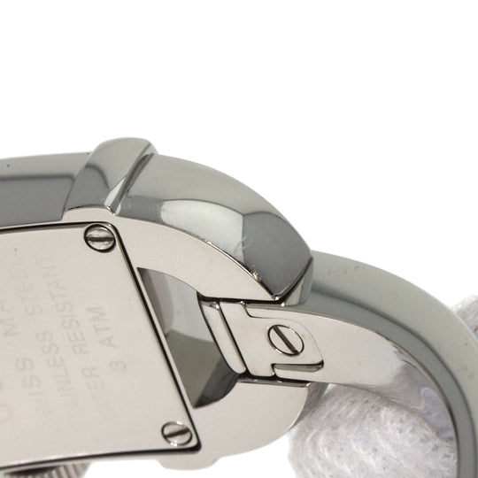 GUCCI Watches Quartz 6800L Stainless Steel , Stainless Steel Silver Square face Orange dial Women Used Authentic