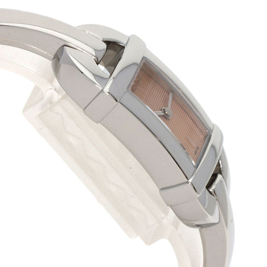 GUCCI Watches Quartz 6800L Stainless Steel , Stainless Steel Silver Square face Orange dial Women Used Authentic