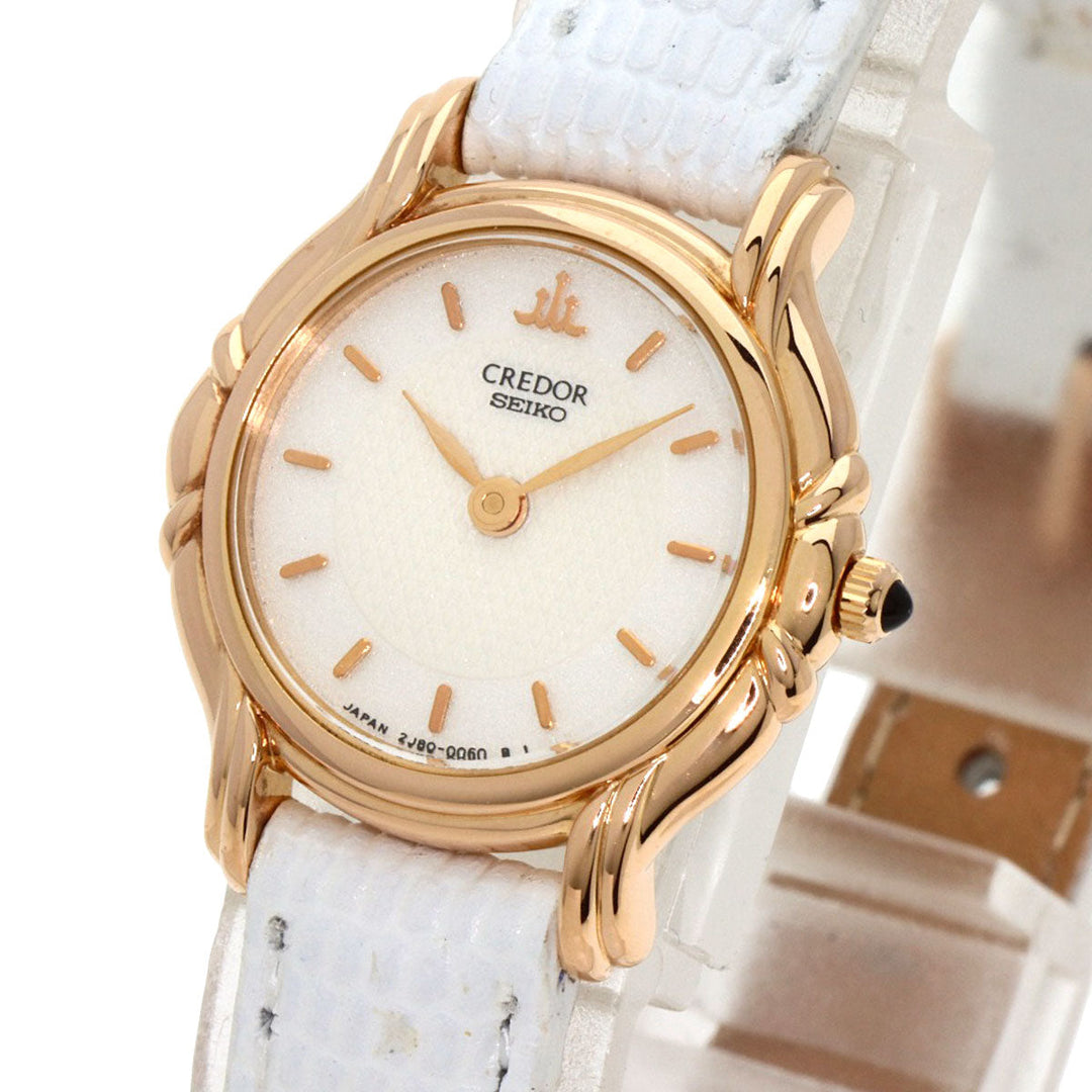 SEIKO Watches Quartz 2J80-0070 18K Pink Gold gold CREDOR Ivory dial