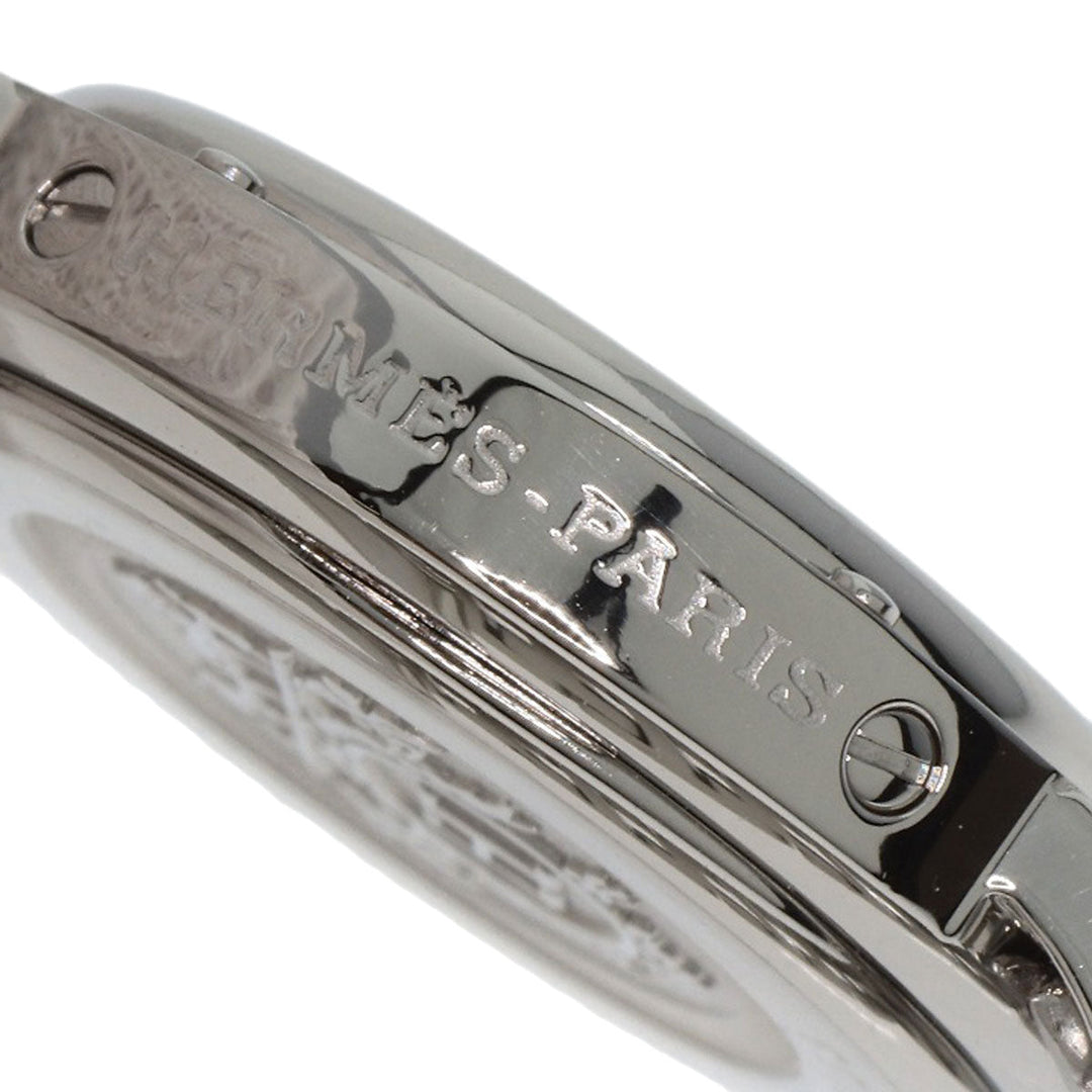 HERMES Watches Quartz CL4.210 Stainless Steel , Stainless Steel Silver Clipper Nacre shell dial Women Used Authentic