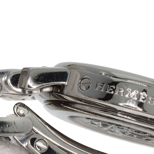 HERMES Watches Quartz CL4.210 Stainless Steel , Stainless Steel Silver Clipper Nacre shell dial Women Used Authentic