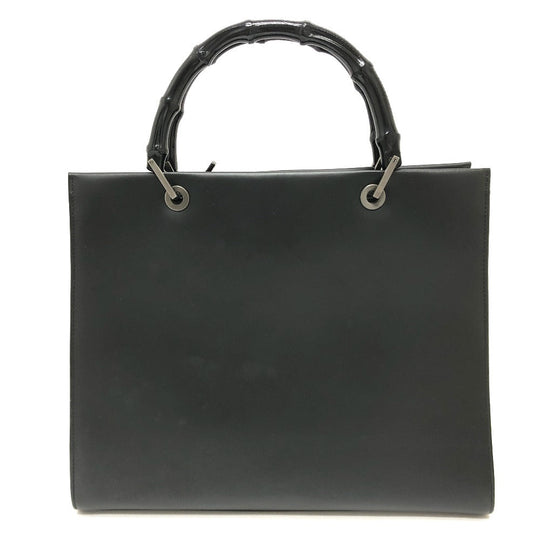 GUCCI Handbag 002058 leather black logo