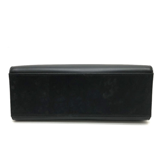 GUCCI Handbag 002058 leather black logo