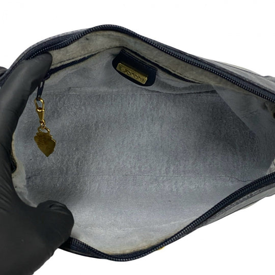 GUCCI Shoulder Bag leather Navy