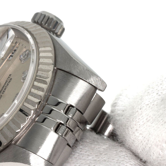 ROLEX Watches Mechanical Automatic 69174G Stainless Steel Silver Datejust 10P Diamond Silver dial
