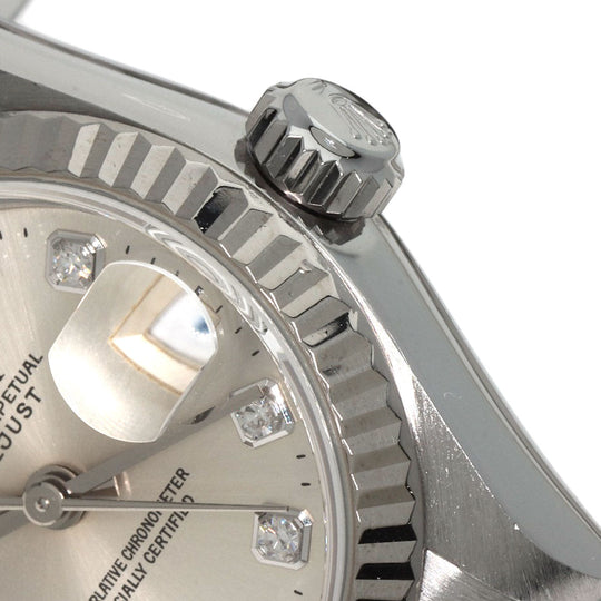 ROLEX Watches Mechanical Automatic 69174G Stainless Steel Silver Datejust 10P Diamond Silver dial