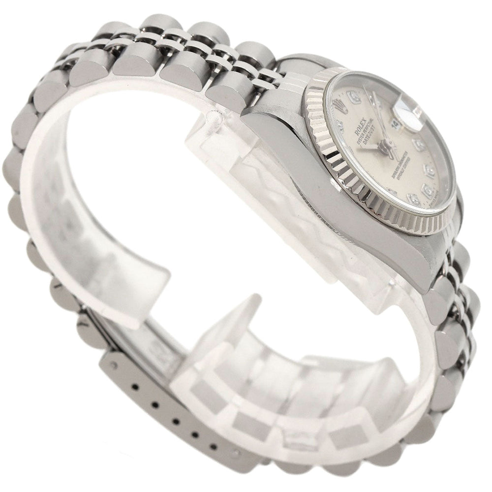 ROLEX Watches Mechanical Automatic 69174G Stainless Steel Silver Datejust 10P Diamond Silver dial