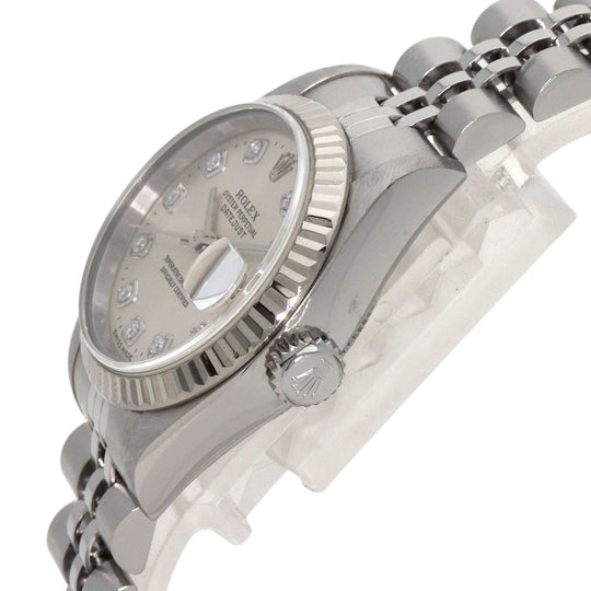 ROLEX Watches Mechanical Automatic 69174G Stainless Steel Silver Datejust 10P Diamond Silver dial