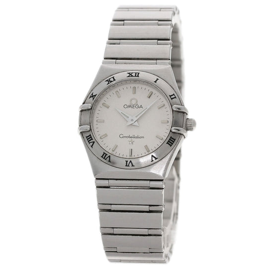 OMEGA Watches Quartz 1572.30 Stainless Steel , Stainless Steel Silver Constellation Silver dial Women Used Authentic