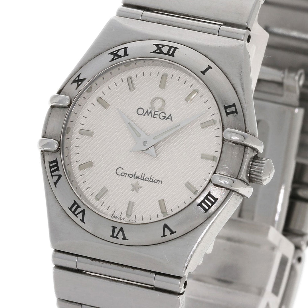 OMEGA Watches Quartz 1572.30 Stainless Steel , Stainless Steel Silver Constellation Silver dial Women Used Authentic