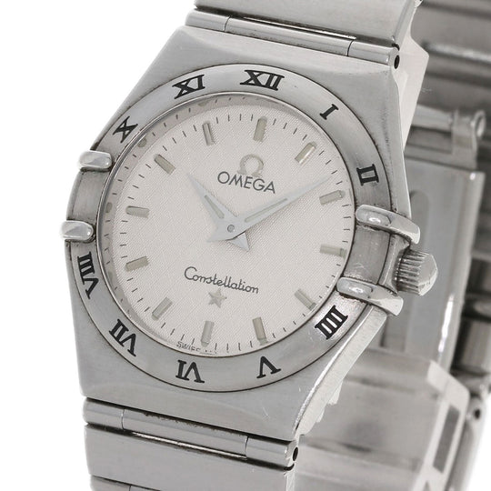 OMEGA Watches Quartz 1572.30 Stainless Steel , Stainless Steel Silver Constellation Silver dial Women Used Authentic