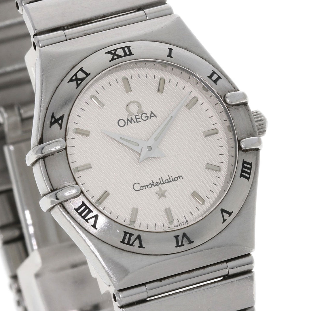 OMEGA Watches Quartz 1572.30 Stainless Steel , Stainless Steel Silver Constellation Silver dial Women Used Authentic