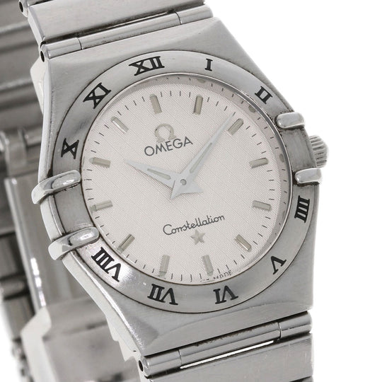 OMEGA Watches Quartz 1572.30 Stainless Steel , Stainless Steel Silver Constellation Silver dial Women Used Authentic