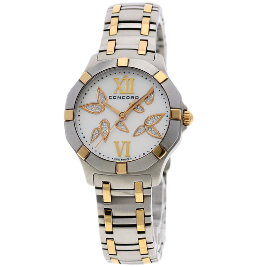 Concord Watches Quartz 02.3.15.1061 Stainless Steel Silver Saratoga White shell dial
