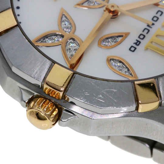 Concord Watches Quartz 02.3.15.1061 Stainless Steel Silver Saratoga White shell dial