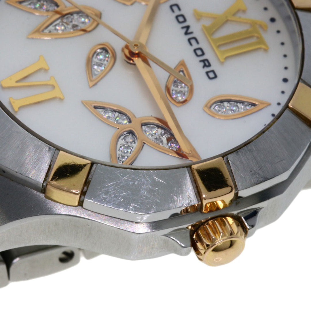 Concord Watches Quartz 02.3.15.1061 Stainless Steel Silver Saratoga White shell dial