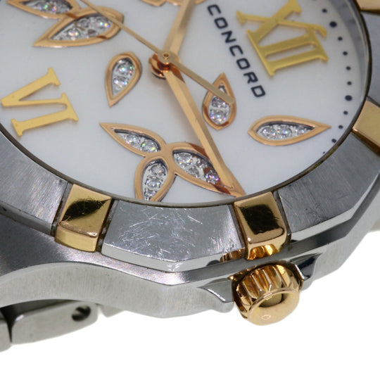 Concord Watches Quartz 02.3.15.1061 Stainless Steel Silver Saratoga White shell dial