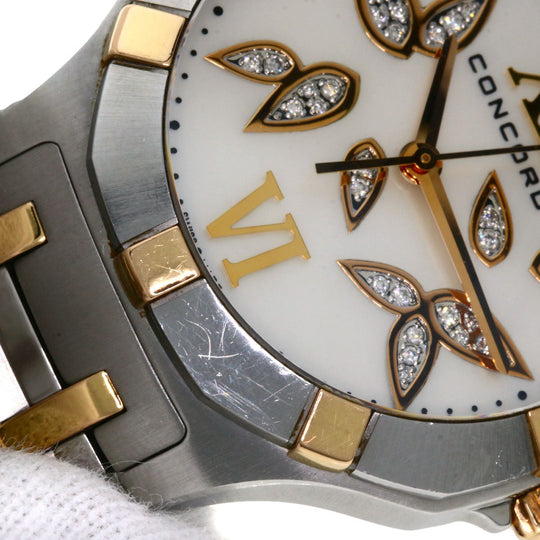 Concord Watches Quartz 02.3.15.1061 Stainless Steel Silver Saratoga White shell dial