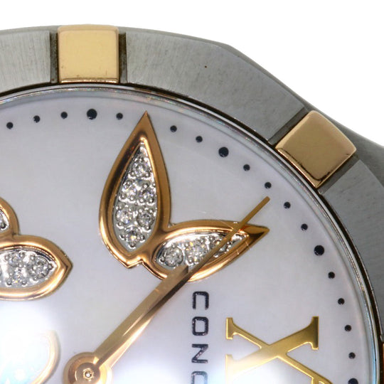 Concord Watches Quartz 02.3.15.1061 Stainless Steel Silver Saratoga White shell dial