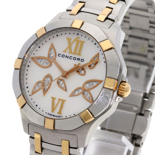 Concord Watches Quartz 02.3.15.1061 Stainless Steel Silver Saratoga White shell dial