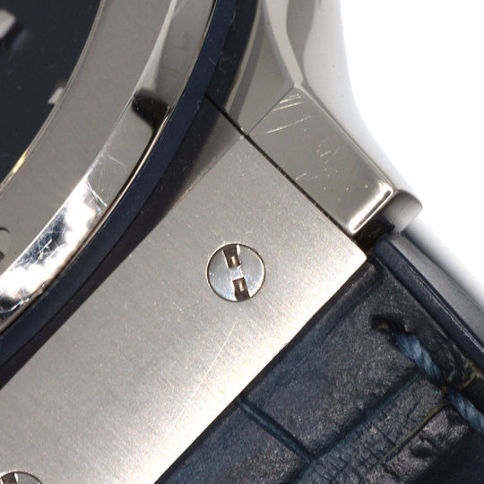 HUBLOT Watches Mechanical Automatic 542.NX.7170.LR Titanium Silver Classic Fusion Titanium Blue blue dial