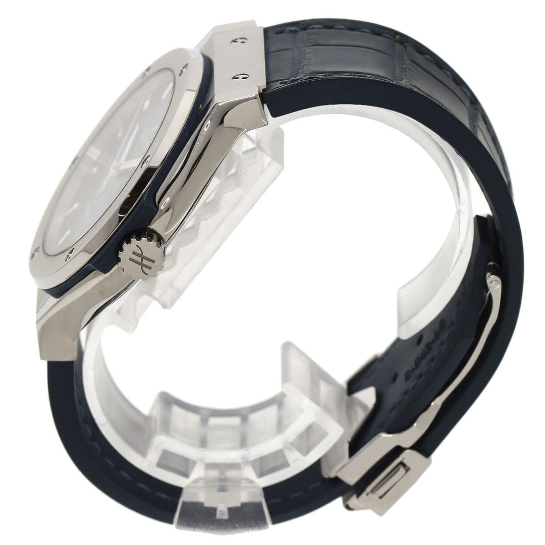 HUBLOT Watches Mechanical Automatic 542.NX.7170.LR Titanium Silver Classic Fusion Titanium Blue blue dial