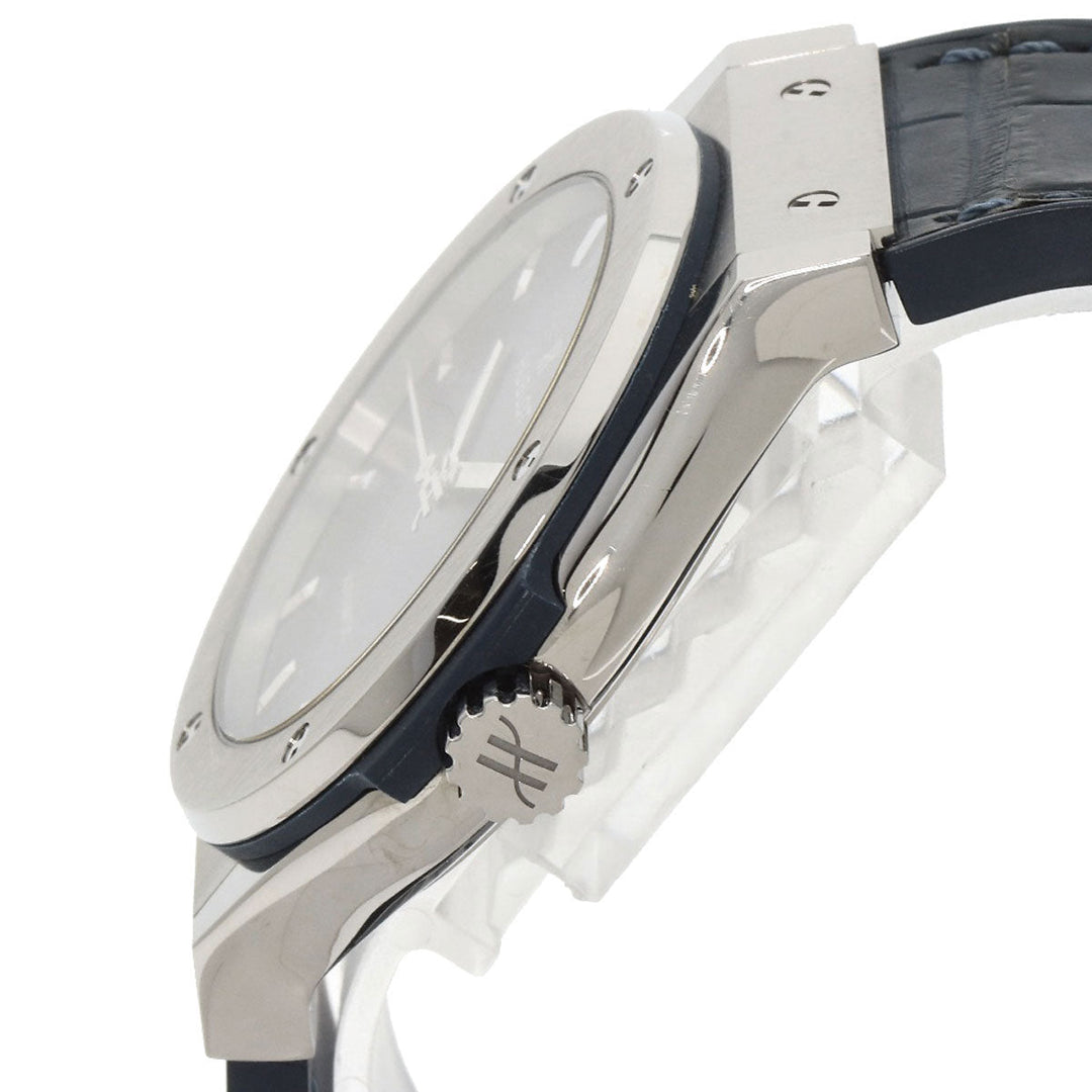 HUBLOT Watches Mechanical Automatic 542.NX.7170.LR Titanium Silver Classic Fusion Titanium Blue blue dial