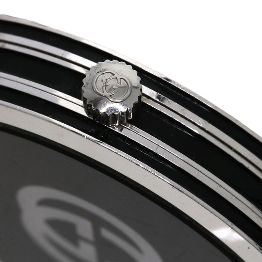 GUCCI Watches Quartz 2040M Stainless Steel, Leather Silver Sherry line gray dial mens Used Authentic