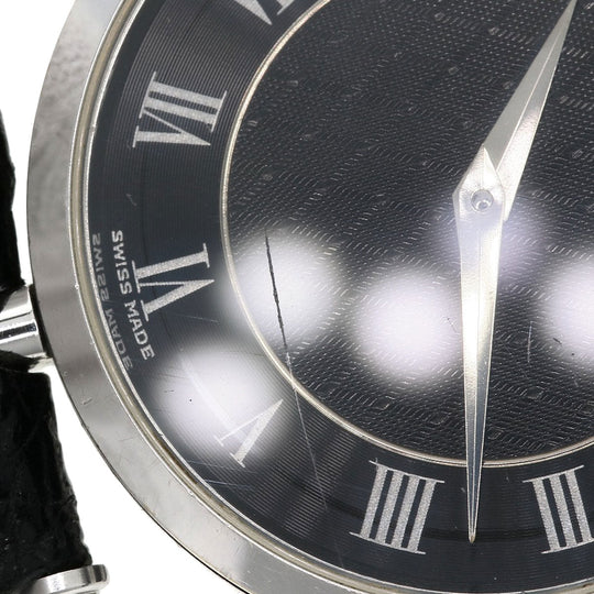 GUCCI Watches Quartz 2040M Stainless Steel, Leather Silver Sherry line gray dial mens Used Authentic