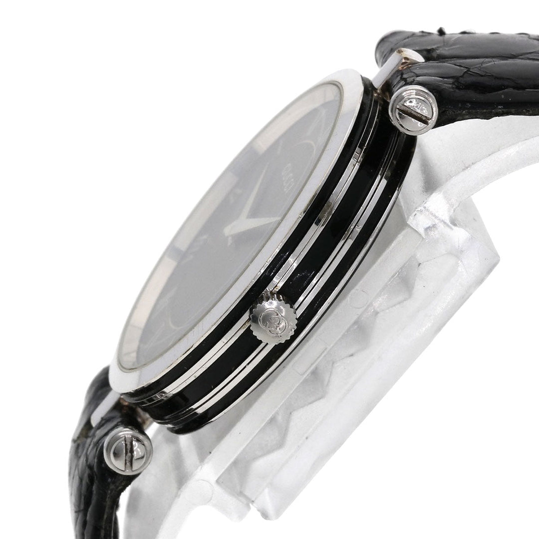 GUCCI Watches Quartz 2040M Stainless Steel, Leather Silver Sherry line gray dial mens Used Authentic