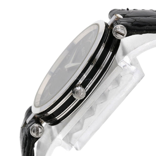 GUCCI Watches Quartz 2040M Stainless Steel, Leather Silver Sherry line gray dial mens Used Authentic