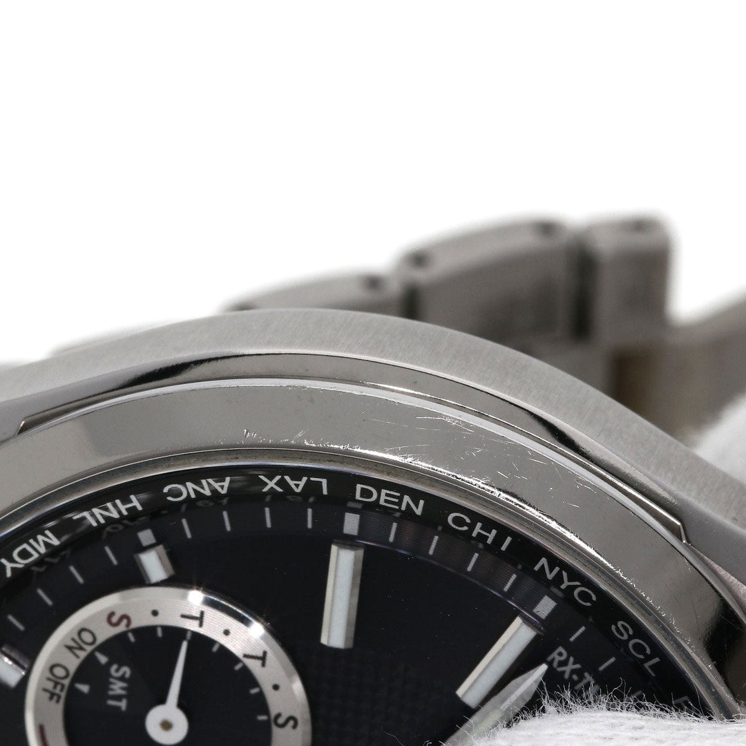 CITIZEN Watches Eco Drive CC3010-51E Titanium, Titanium Silver Atessa black dial mens Used Authentic