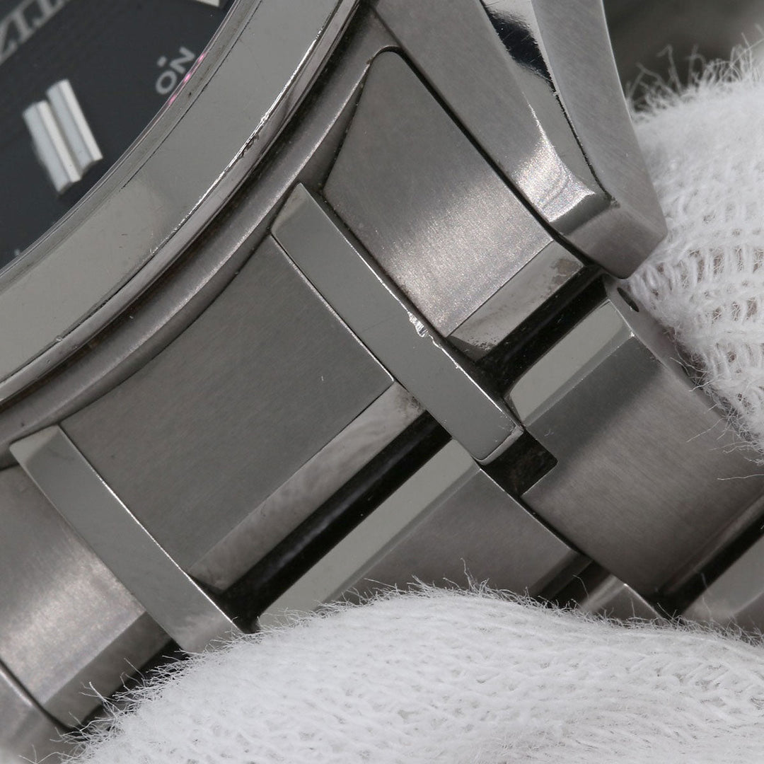 CITIZEN Watches Eco Drive CC3010-51E Titanium, Titanium Silver Atessa black dial mens Used Authentic