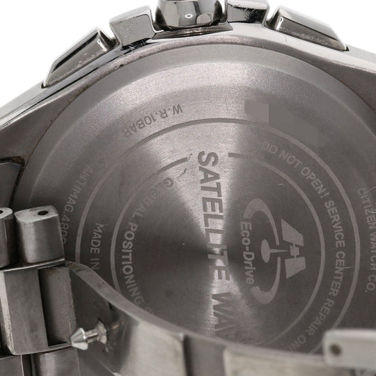 CITIZEN Watches Eco Drive CC3010-51E Titanium, Titanium Silver Atessa black dial mens Used Authentic