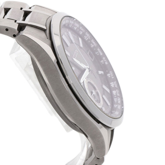 CITIZEN Watches Eco Drive CC3010-51E Titanium, Titanium Silver Atessa black dial mens Used Authentic