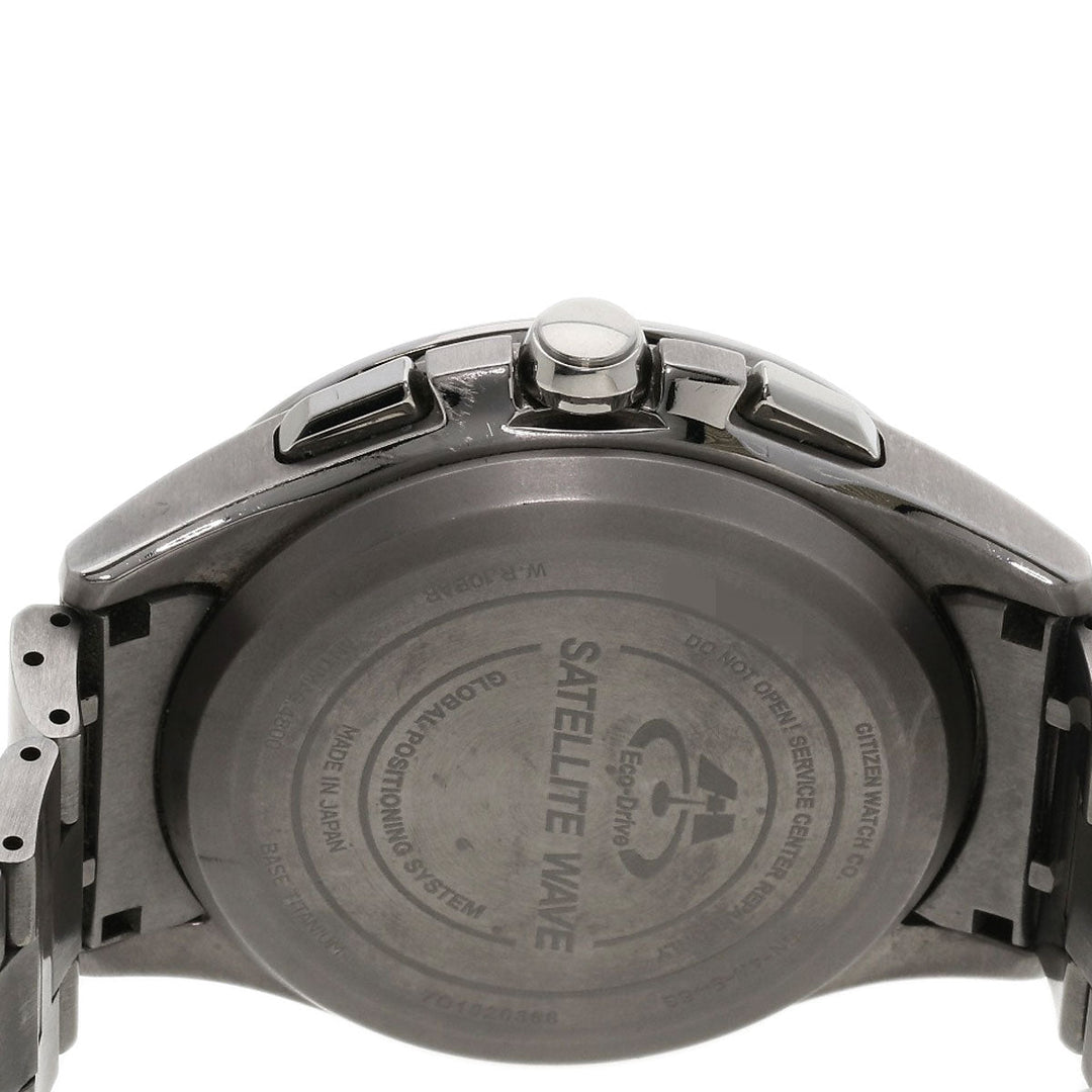 CITIZEN Watches Eco Drive CC3010-51E Titanium, Titanium Silver Atessa black dial mens Used Authentic